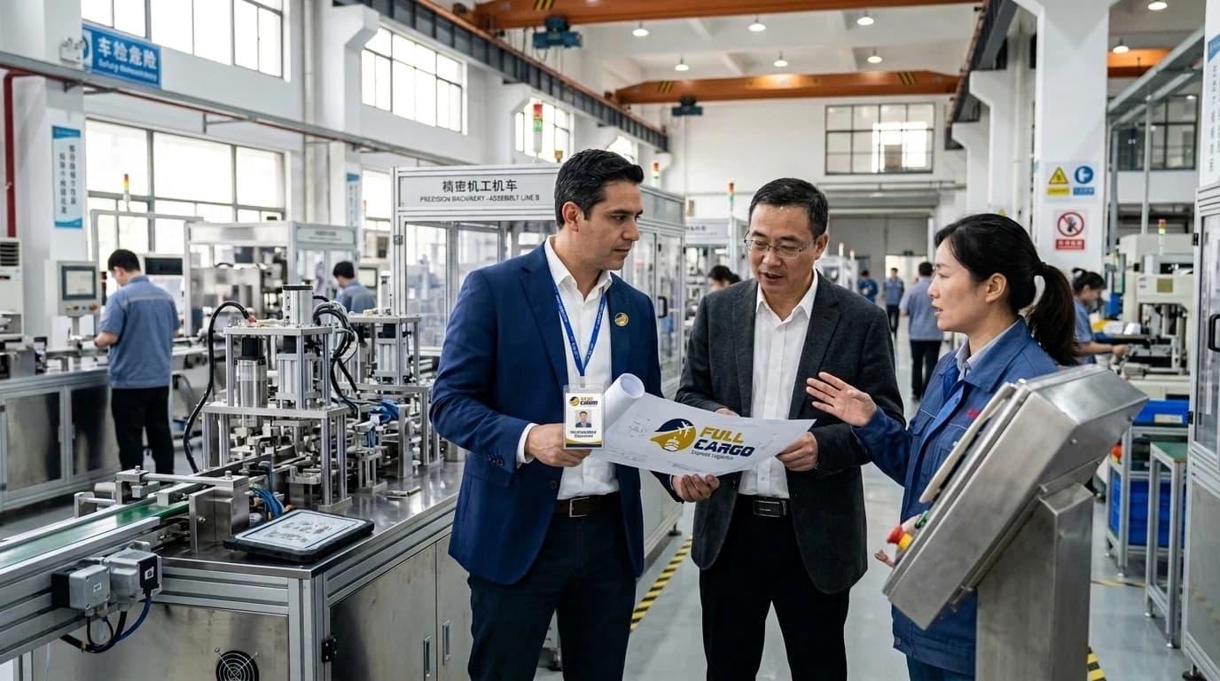 Negociación directa con fabricantes de maquinaria e insumos industriales en China, EE. UU., México y España