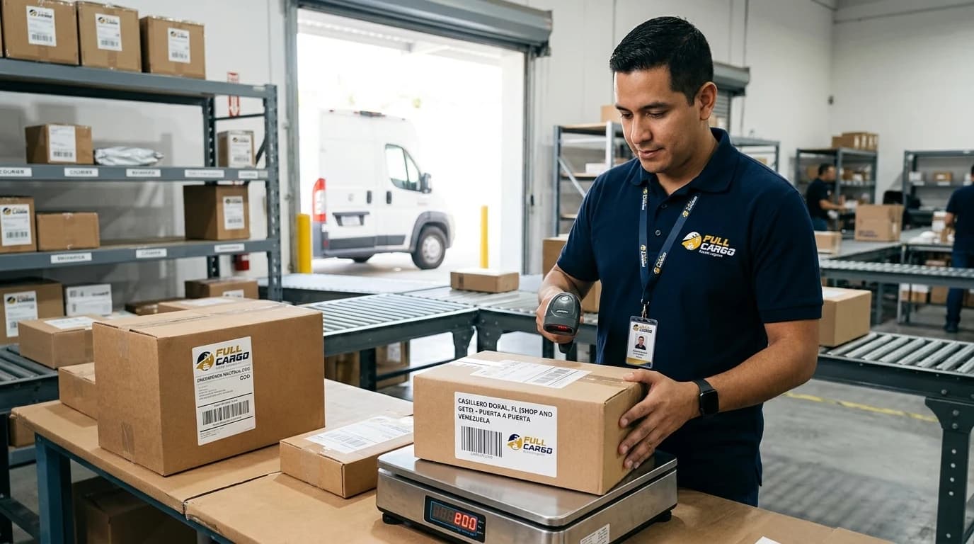 Recepción de paquetería en Casillero Internacional Shop and Gets en Doral y distribución nacional COD en Venezuela